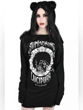 Killstar Summoning Lucipurr Sweater Dress, GUC, Size XS